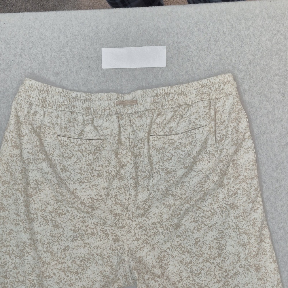 Athleta Women Activewear Pants 2X Beige Jogger Geometric Sweatpants Farallon - Picture 12 of 13